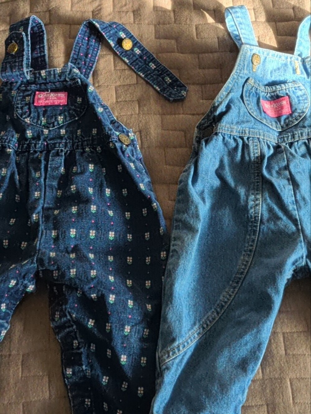 Vintage Girls' Denim Overalls Bundle